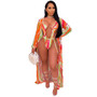Women's Fashion Print Cover Up Swimsuit