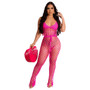 Women Sexy Sheer Crochet Beach Net Top and Pant Two-Piece Set