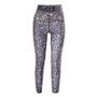 Women's Spring Summer Mesh Leopard Print See-Through Tight Fitting Casual Trousers