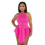 Summer Ladies Sexy Solid Color Ladies Dress