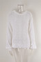 Pre-Fall Cutout Knitting Shirt Round Neck Basic Shirt Women'S Pullover Plus Size Sweater