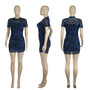 Women's See-Through Mesh Print Short Sleeve dress straps basic bodycon dress Sexy Two-Piece set