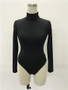 Body Shaper Basic Sexy Waist Support Slim Solid Color Long Sleeve High Neck Slim Jumpsuit Women