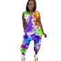 Plus Size Tie Dye Jumpsuit