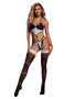 Sexy lace stockings uniform temptation See-Through sexy lingerie set