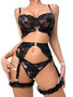 Lace See-Through Summer Thin Sexy Lingerie Sexy Suit Leg Ring Women