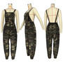 Casual Women's Loose Camo Cargo Jumpsuit Overalls