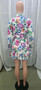 Women'S Fall Floral Printed Long Sleeve Shirt Pleated Dress