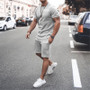 Customize Summer Men Short Sleeve Top and Shorts Two-Piece Set