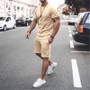 Customize Summer Men Short Sleeve Top and Shorts Two-Piece Set