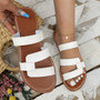 Women Round Toe Flat Slippers Beach Sandals