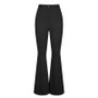 Women Casual Solid High Waist bell-bottomed Pant