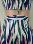 Women's Spring Summer Sexy Strapless Fashion Printed Two-Piece Pants Set