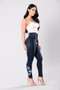 Denim Pants Embroidered Stretch Pencil Pants High Waist Trousers Women Jeans