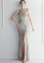 Sexy Sequins One Shoulder Slash Shoulder Formal Party Evening Dress