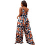 Sexy Slim Plus Size Printed Camisole Wide Leg Printed Maternity Jumpsuit