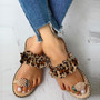 Women's Summer Slip-On Lace Pineapple Flat Plus Size Sandals