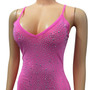 Summer Women's Sexy Mesh Beaded Nightclub Sling Short Dress