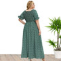 Summer Fall Plus Size Women's Round Neck Dress