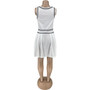 Women Sports Tennis Pleated Sleeveless Dress