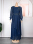 African Ladies Plus Size Chiffon Chic Formal Party Maxi Dress