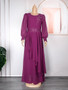 African Ladies Plus Size Chiffon Chic Formal Party Maxi Dress