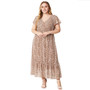 Women's Summer Plus Size V-Neck Dress