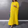 Plus Size Women Summer Loose Casual Pleated Dress