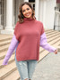 Autumn And Winter Trendy Turtleneck Pullover Sweater Women Patchwork Fashion Knitting Shirt