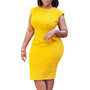 Women's Fashion Chic Elegant Pleated Bodycon Pencil African Dress