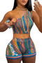 Abstract Printed Sexy Set Women