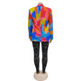 Women's Fashion Printed Long Sleeve Casual Blazer