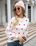 Autumn/Winter Sweater Knitting Polka Dot Pullover Plus Size Sweater