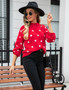 Autumn/Winter Sweater Knitting Polka Dot Pullover Plus Size Sweater