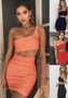 Summer Women's Dress One Shoulder Sexy Nightclub Bodycon Dress