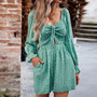 Women Polka Dot Chic Long Sleeve Romper