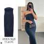 Women's Spring Summer Back Zipper Denim Dress