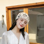 Women flower hollow lace headscarf Hat