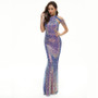 Plus Size Women Sequined Formal Party Mermaid Evening Dress