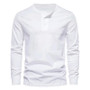 Men's Fall Round Neck Long Sleeve T-Shirt Loose Pullover Casual Long Sleeve Men's T-Shirt