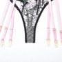 Sexy Underwear Three-Piece Rhinestone Lingerie Set