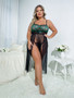 Sexy Plus Size Sexy Lingerie Lace See-Through Temptation Sexy Pajamas Dress