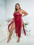 Sexy Plus Size Sexy Lingerie Lace See-Through Temptation Sexy Pajamas Dress