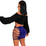 Women's Clothes Lace-Up Pu Short Nightclub Clothes