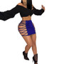 Women's Clothes Lace-Up Pu Short Nightclub Clothes