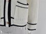 Women's Sweater Plus Size Colorblock Pocket V Neck Coat Cardigan Sweater