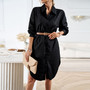 Women long sleeve shirt dress