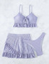 Women Ruffles Three-Piece Swimwear