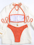 Women Beaded Glitter Beach Bikini Two Pieces