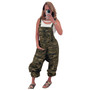 Suspenders Cargo Pants Hip Hop Loose Camouflage Plus Size Jumpsuit Fall